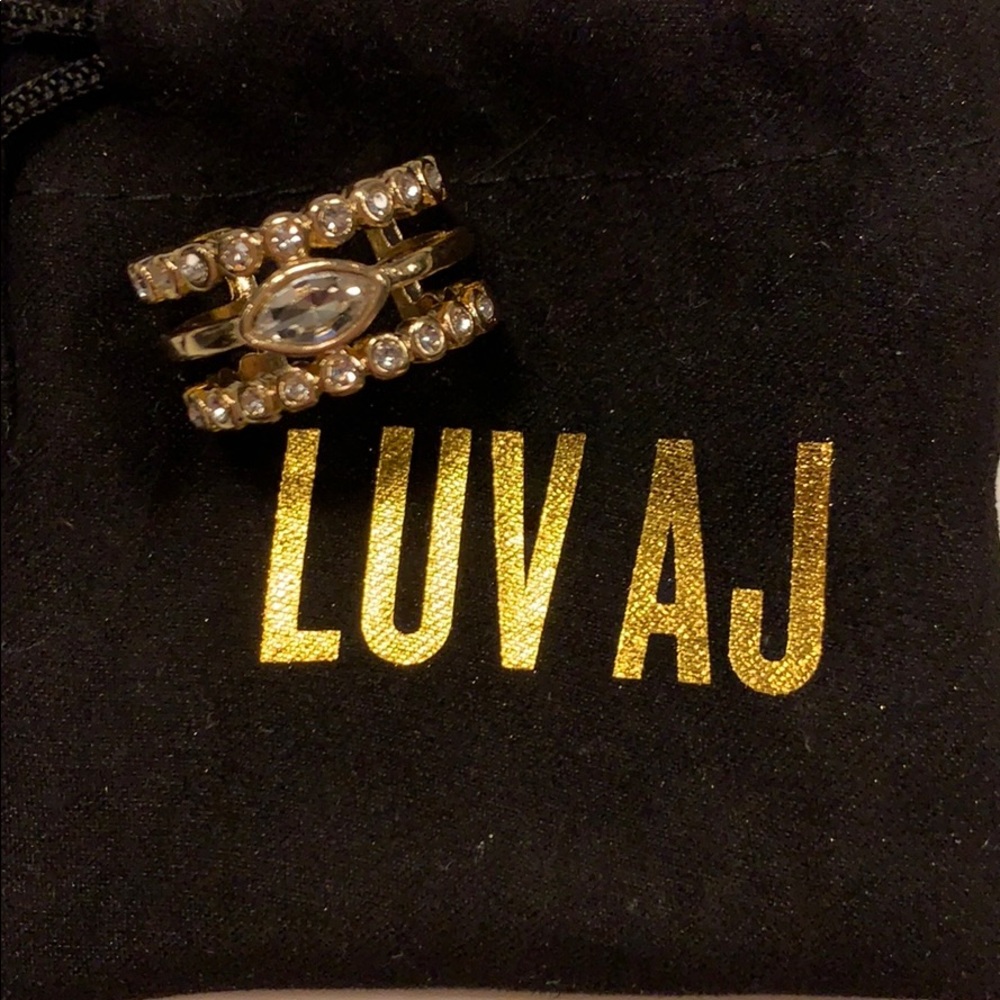 Luv AJ Gold Statement/Cocktail Ring